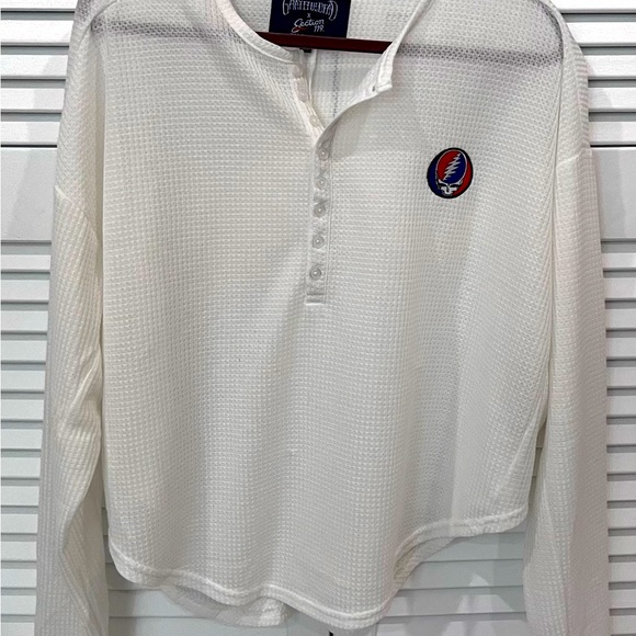 Grateful Dead Women’s Oversized waffle knit shirt Section 119 SYF - Picture 2 of 7